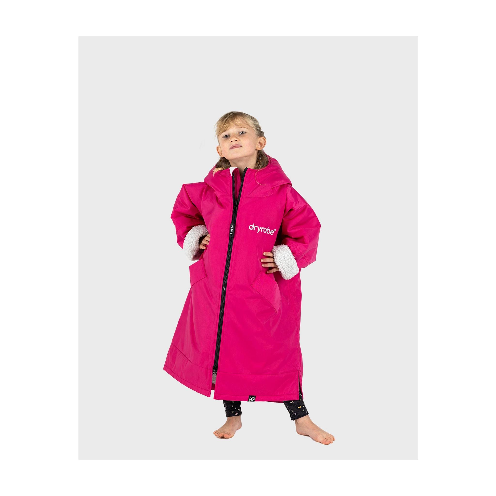 DRYROBE Advance Long Sleeve KIDS Pink Gray 10-13 Pink Grau