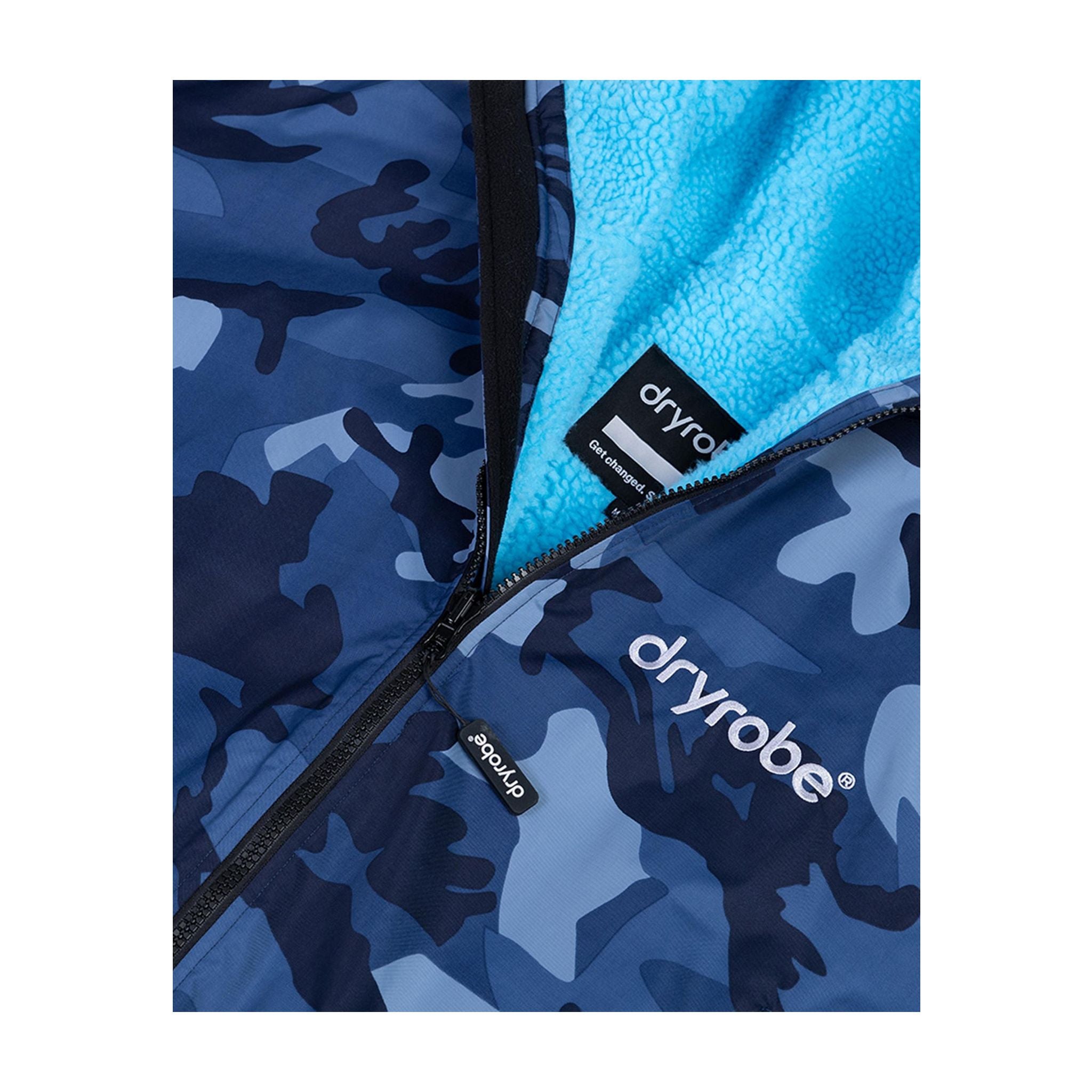 DRYROBE Advance Long Sleeve KIDS Camo Blau