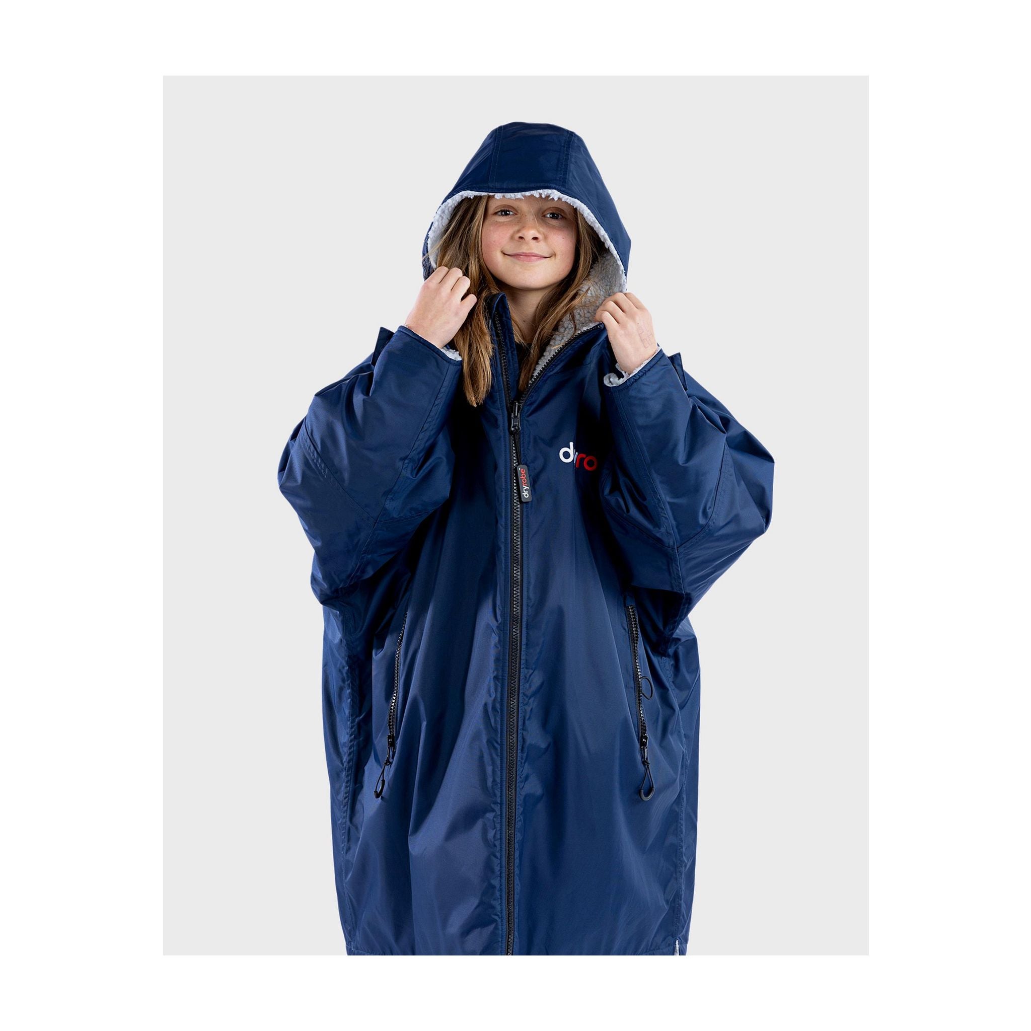DRYROBE Advance Long Sleeve KIDS Navy Grau