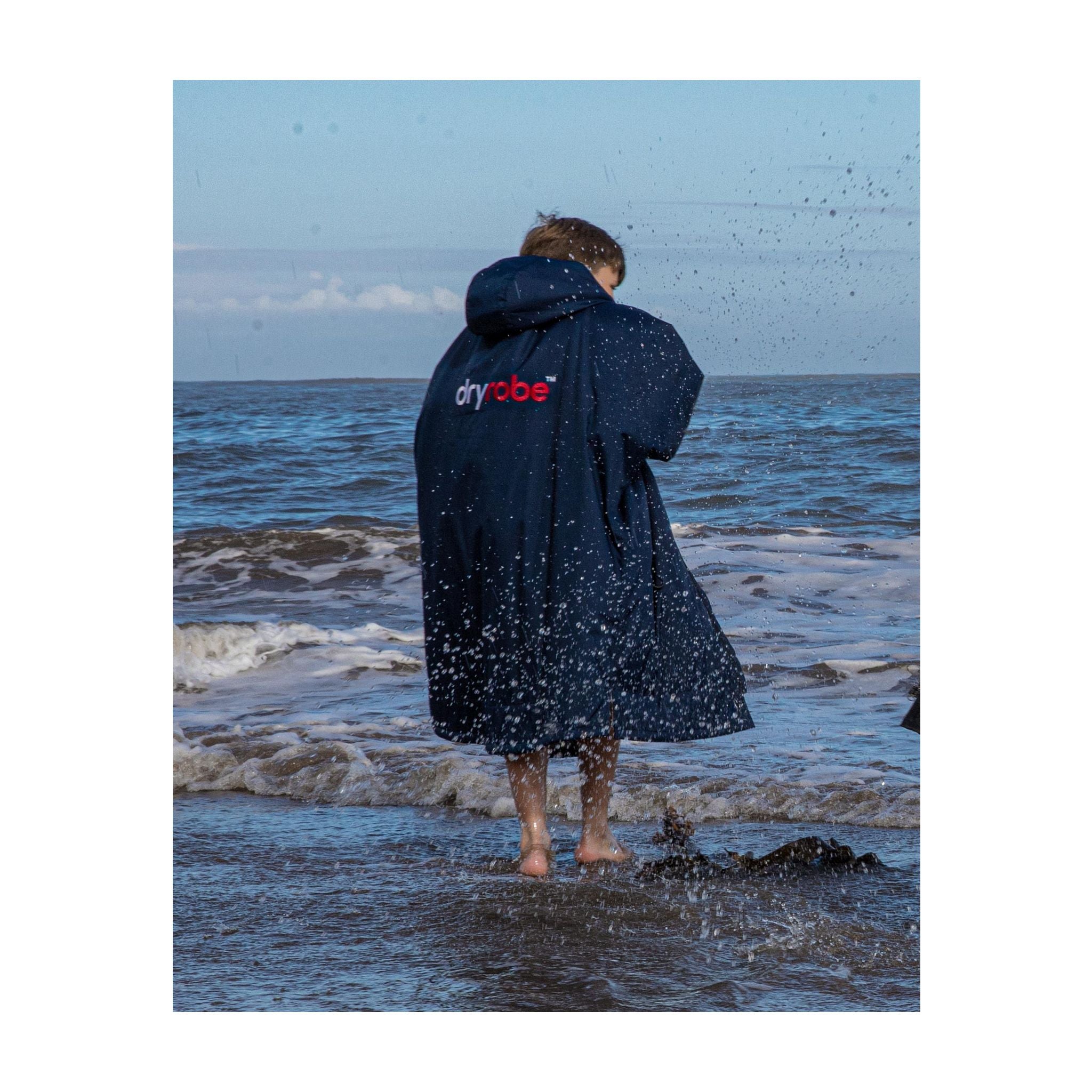 DRYROBE Advance Long Sleeve KIDS Navy Grau