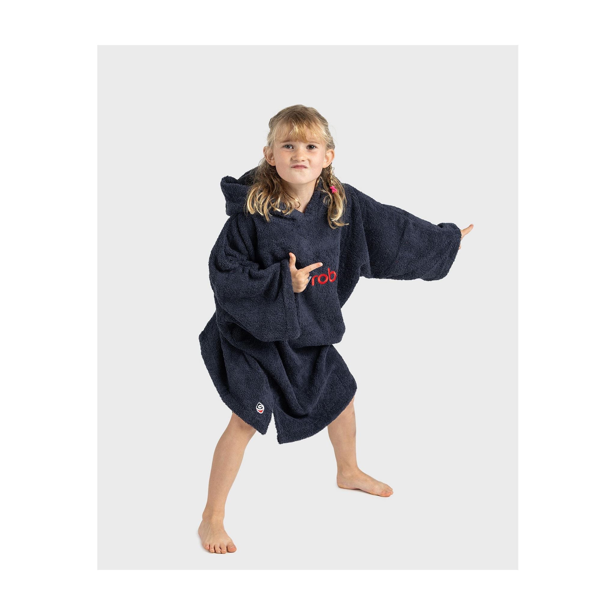 DRYROBE Handtuchmantel Bio KIDS Navy