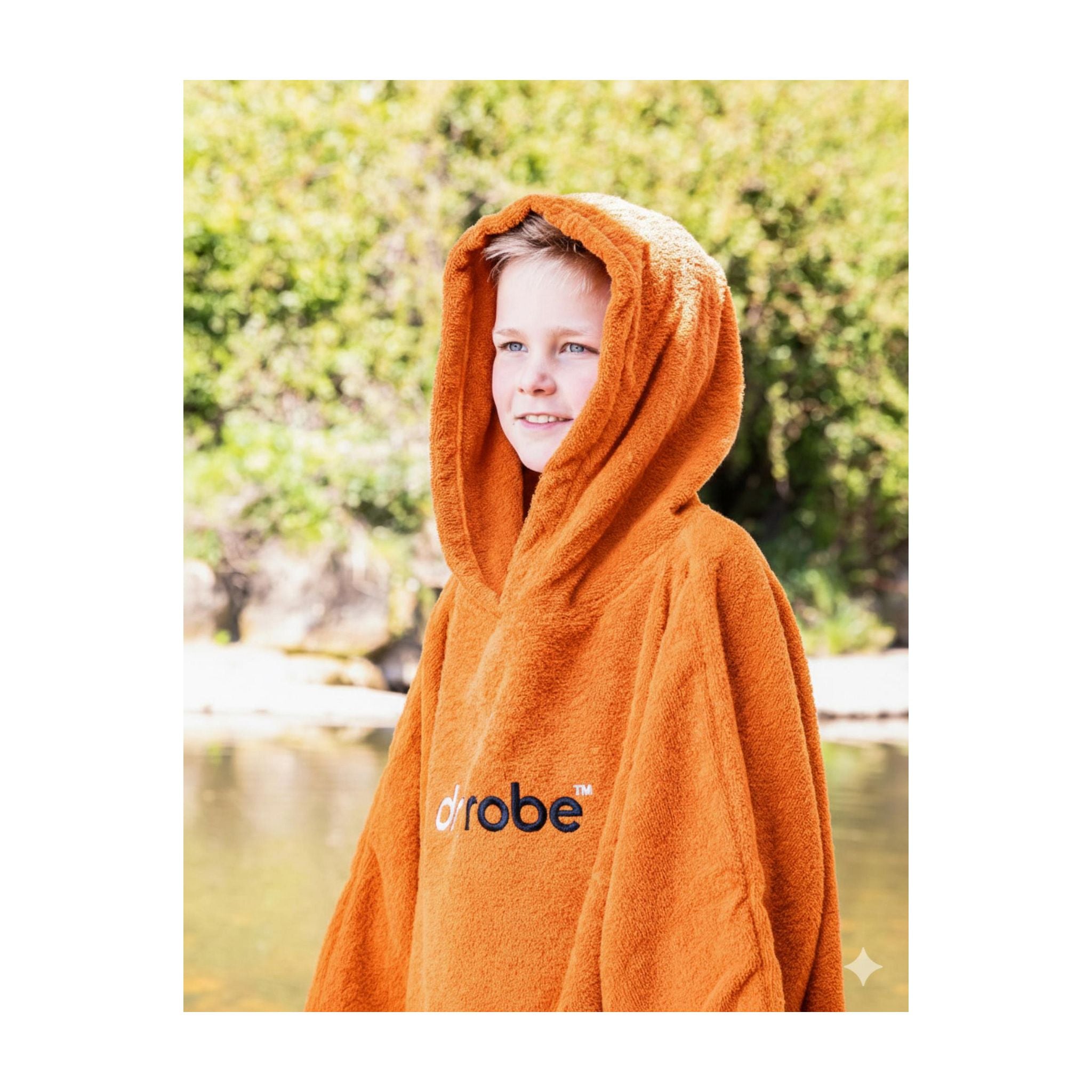 DRYROBE towel coat Bio KIDS Orange