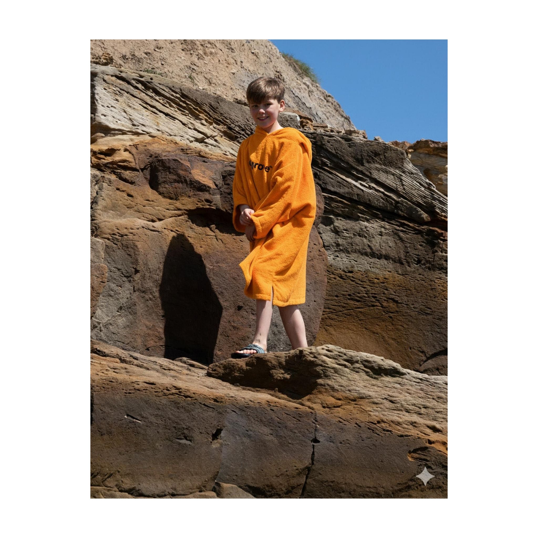 DRYROBE towel coat Bio KIDS Orange