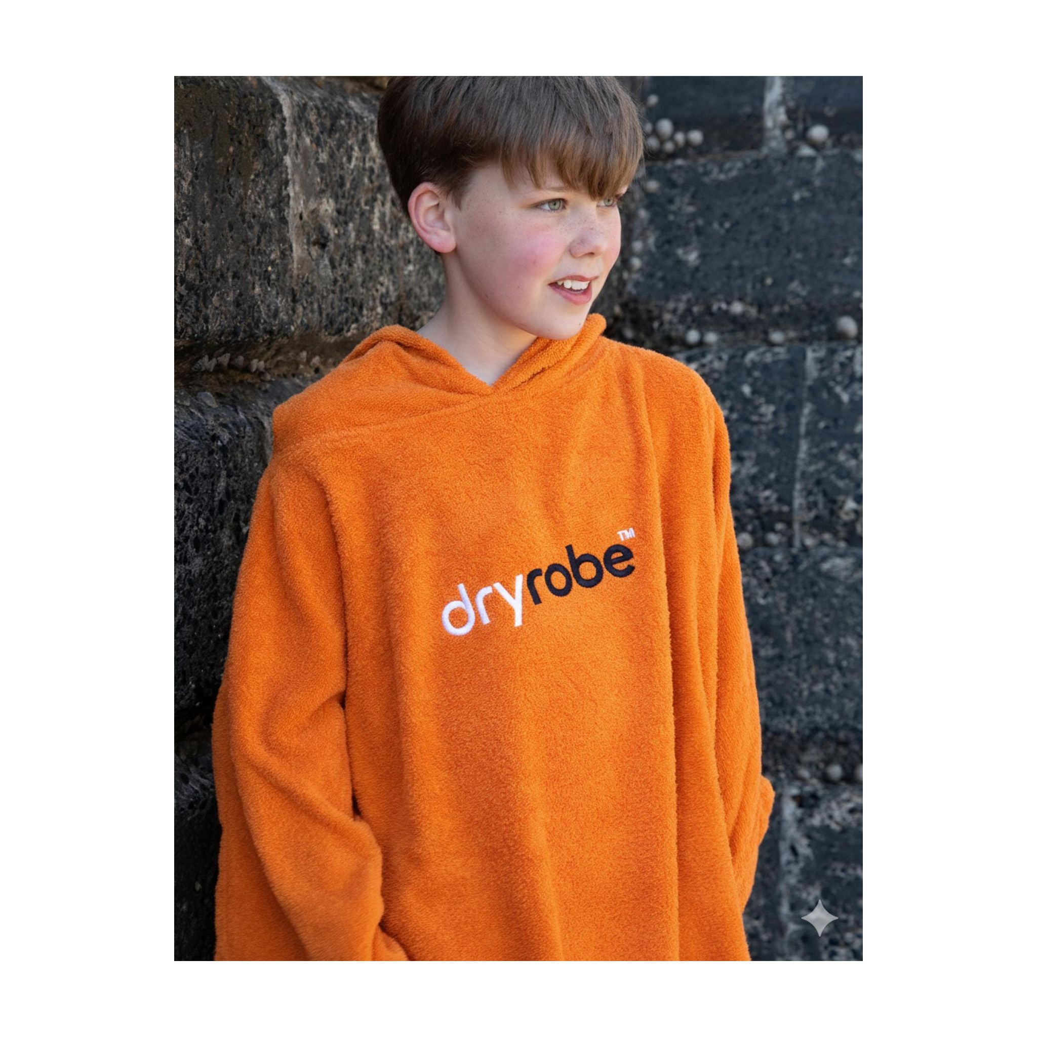 DRYROBE towel coat Bio KIDS Orange