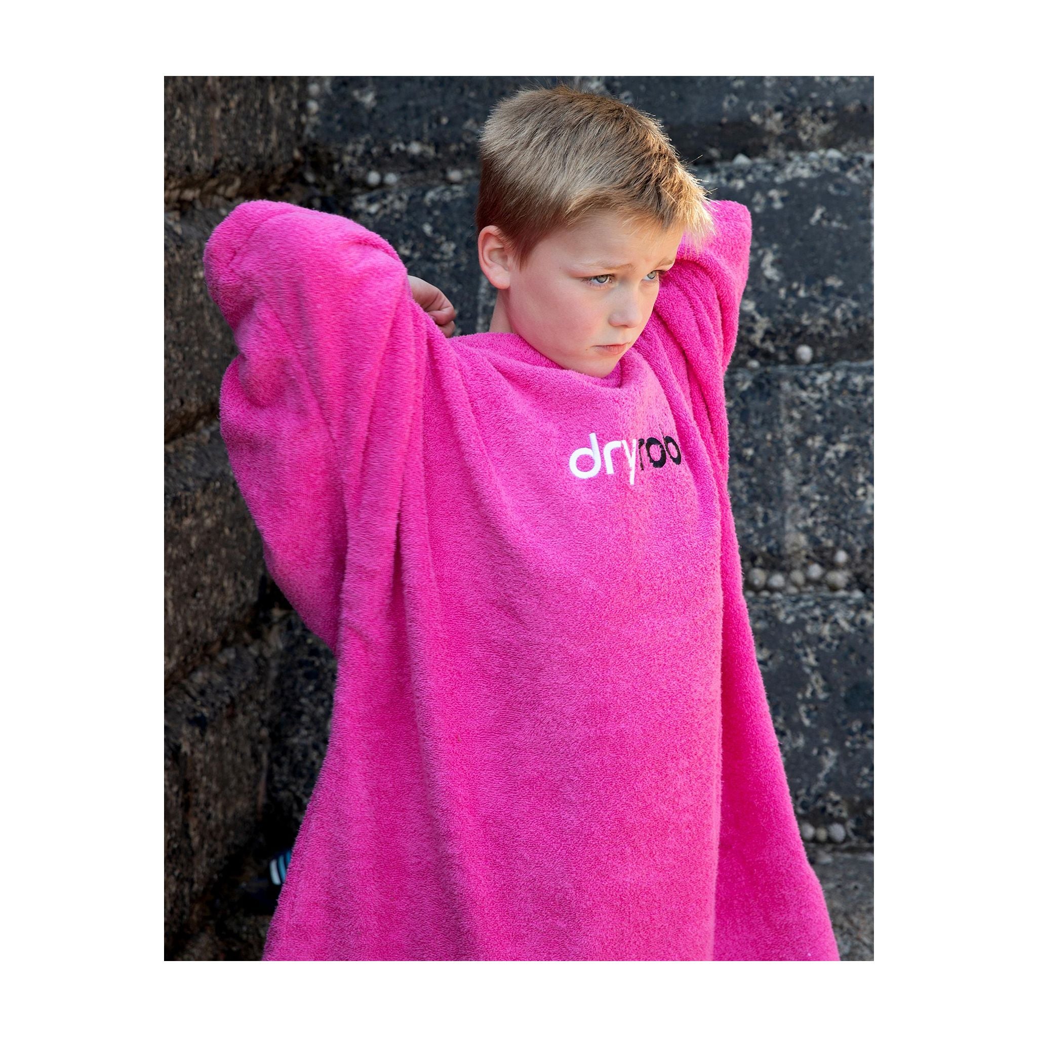 DRYROBE Handtuchmantel Bio KIDS Pink