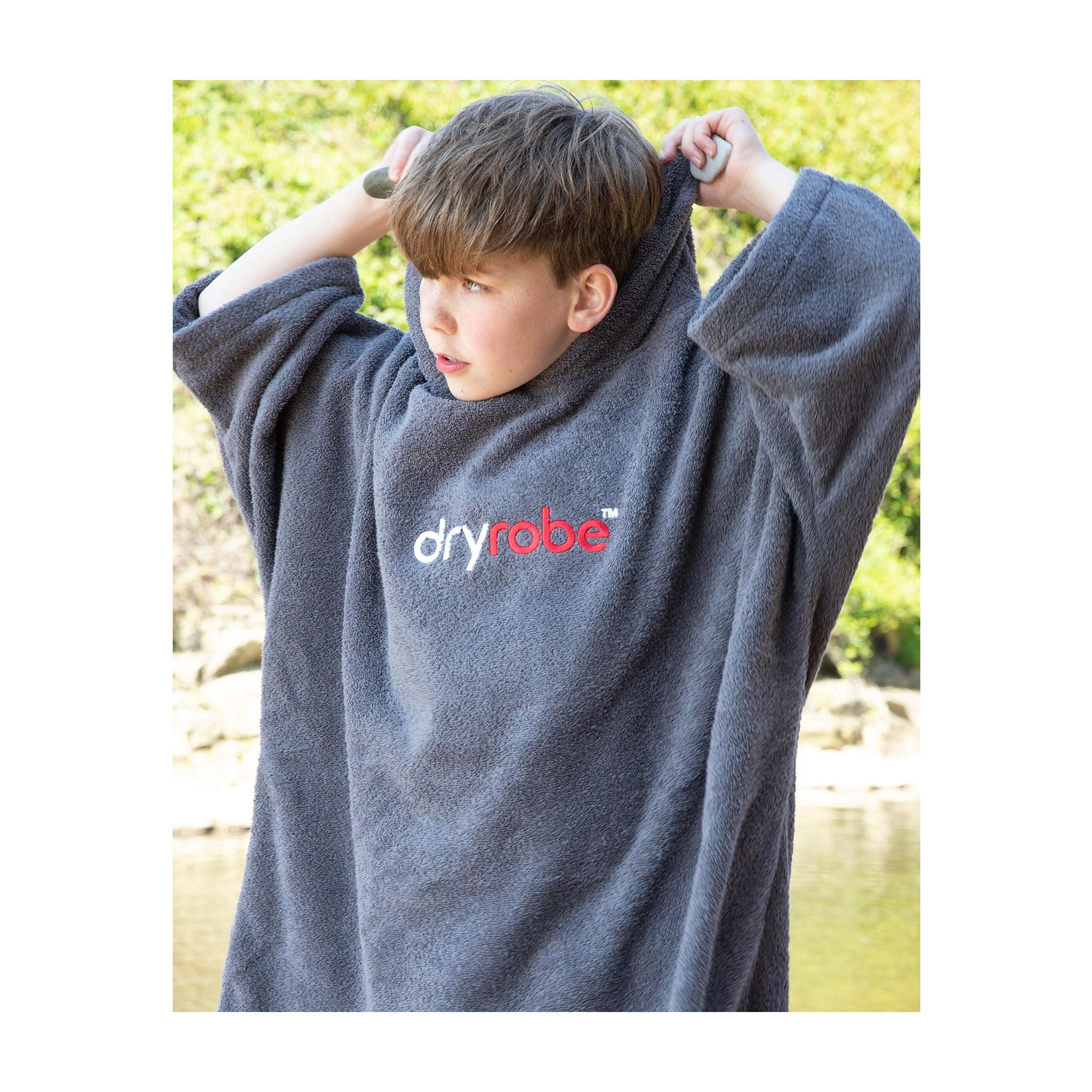 DRYROBE towel coat Bio KIDS Slate