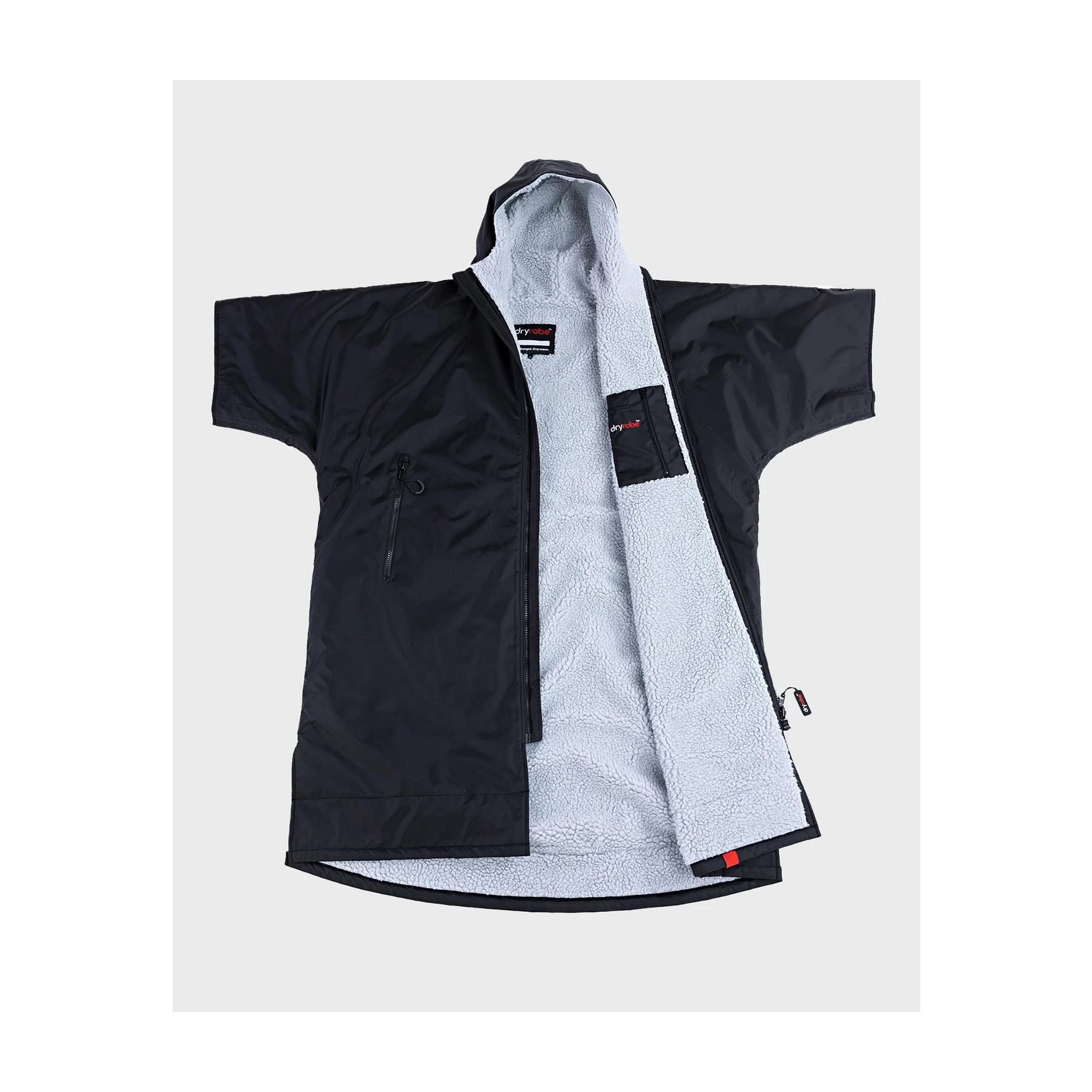 DRYROBE Advance Short Sleeve Schwarz Rot L