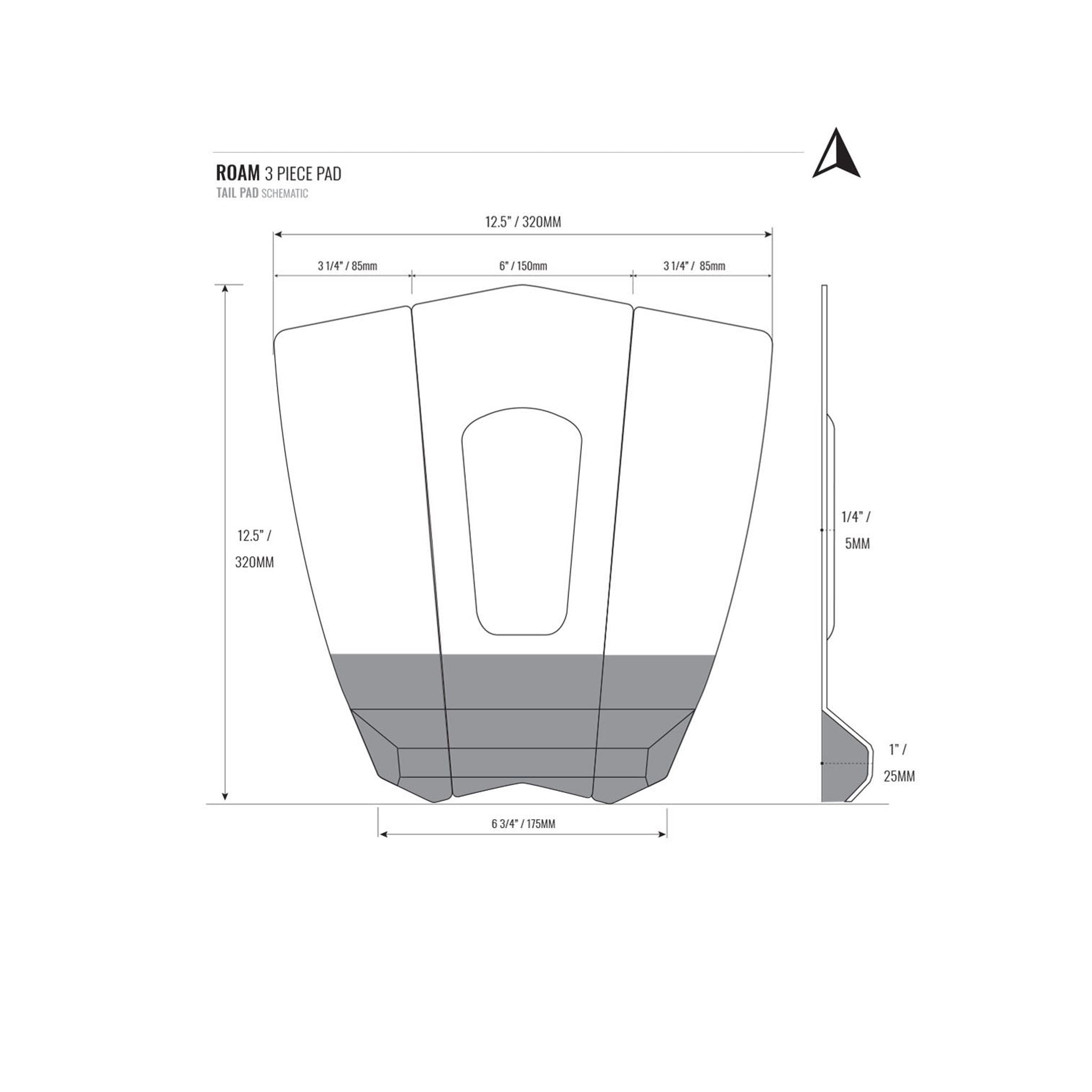 ROAM Footpad Deck Grip Traction Pad White