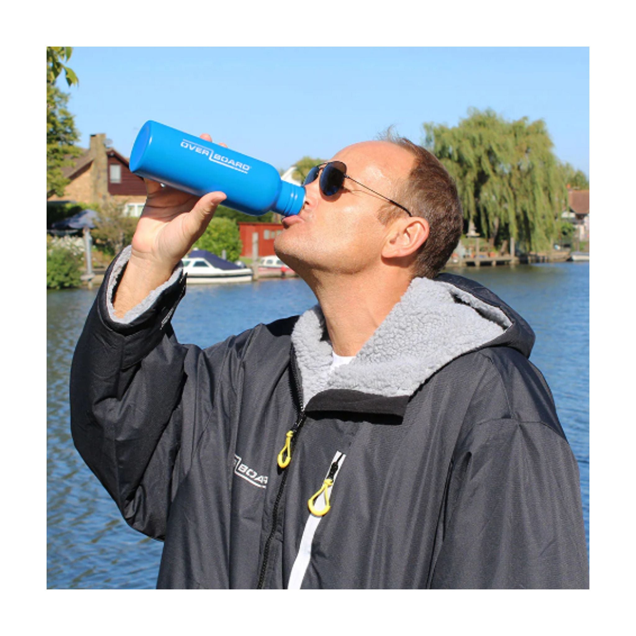 OverBoard Stainless Steel Water Bottle Blue