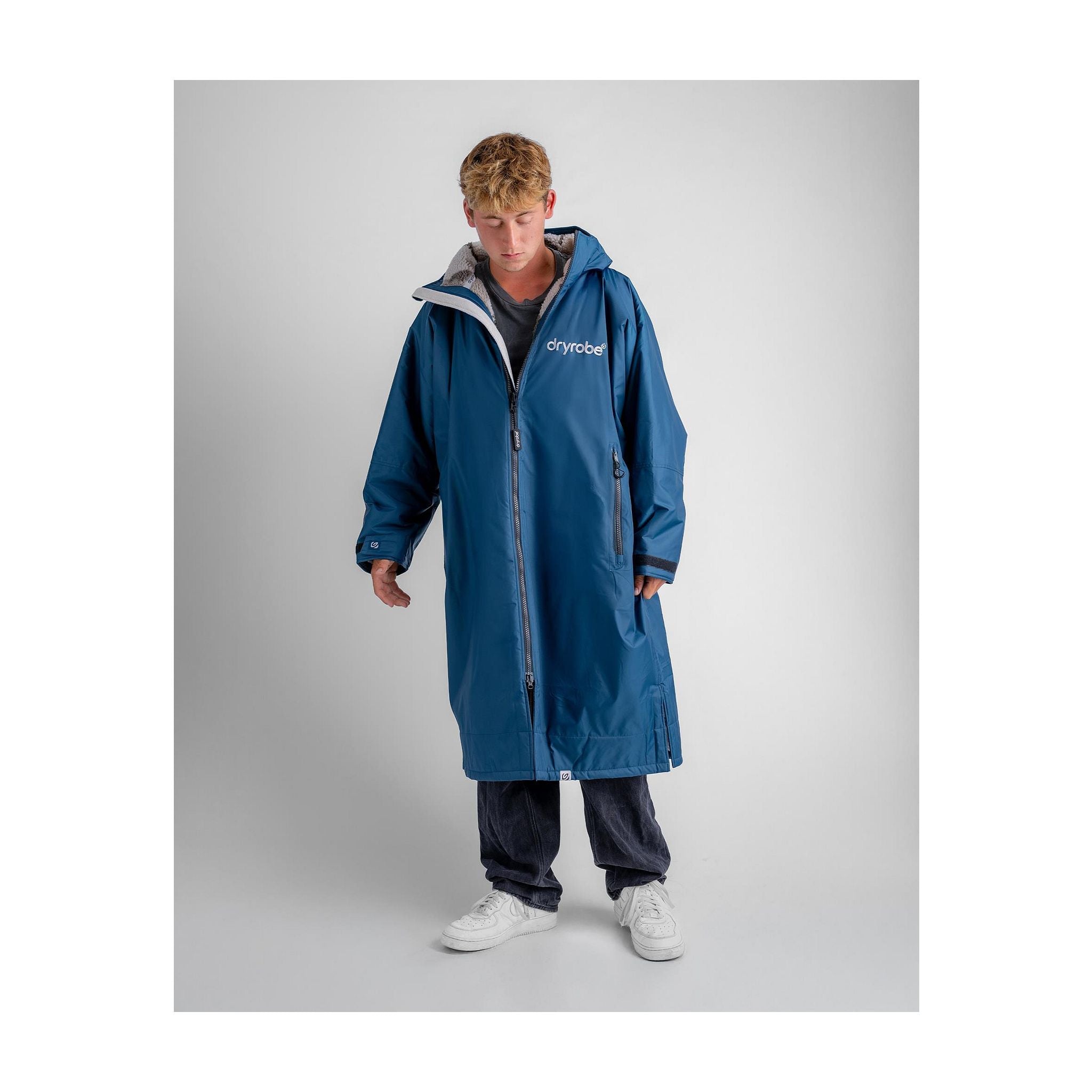DRYROBE Advance Long Sleeve Blue Sand Camo XL Blau Adult
