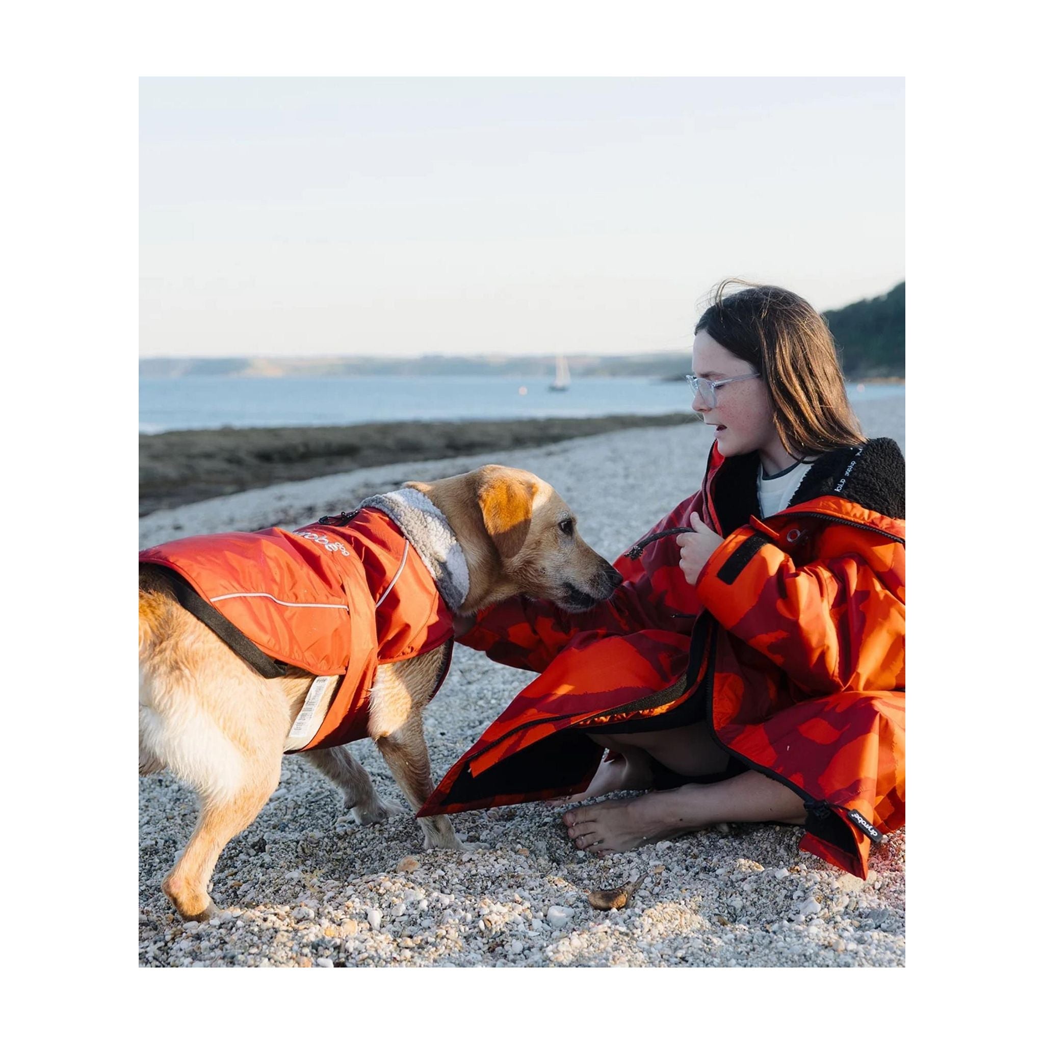 DRYROBE Dog Coat. Burnt Orange. XXL Dogs