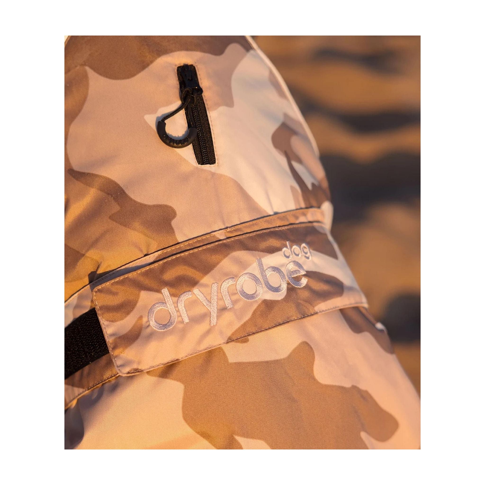 DRYROBE Dog Coat. Sand Camo. XXL Dogs