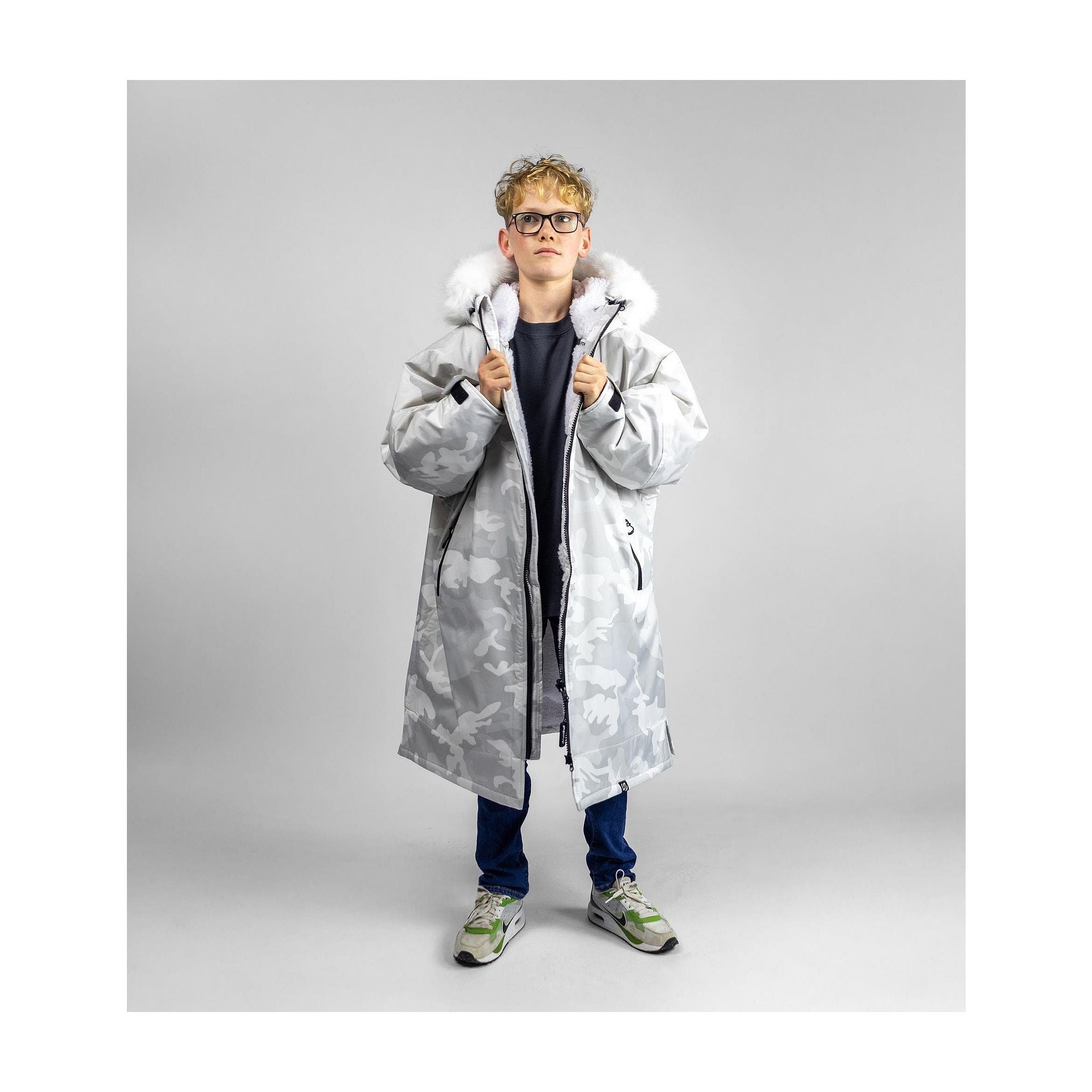 DRYROBE Advance Long Sleeve KIDS Alpine White 10-13