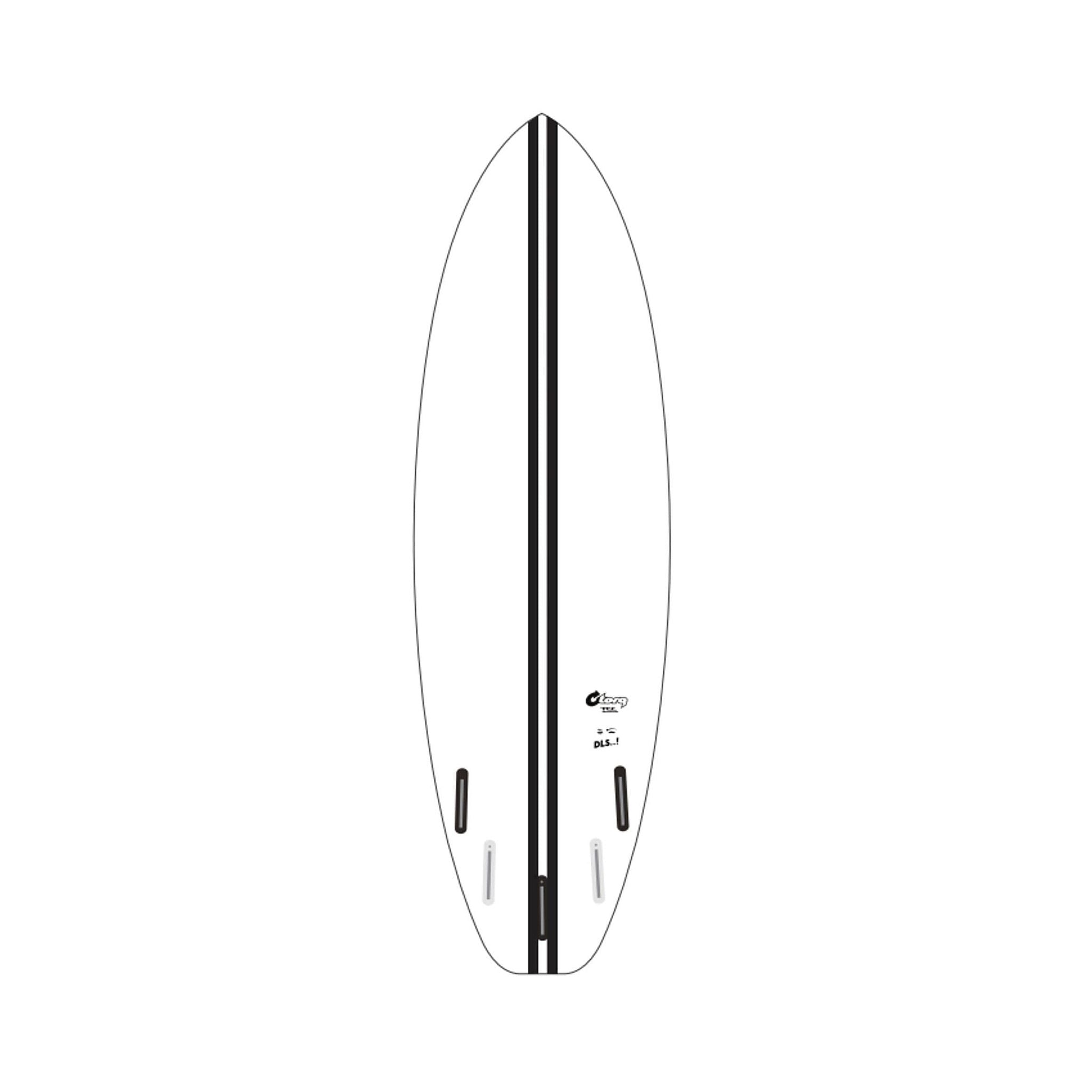 TORQ TEC DLS 6.8 White Surfboard