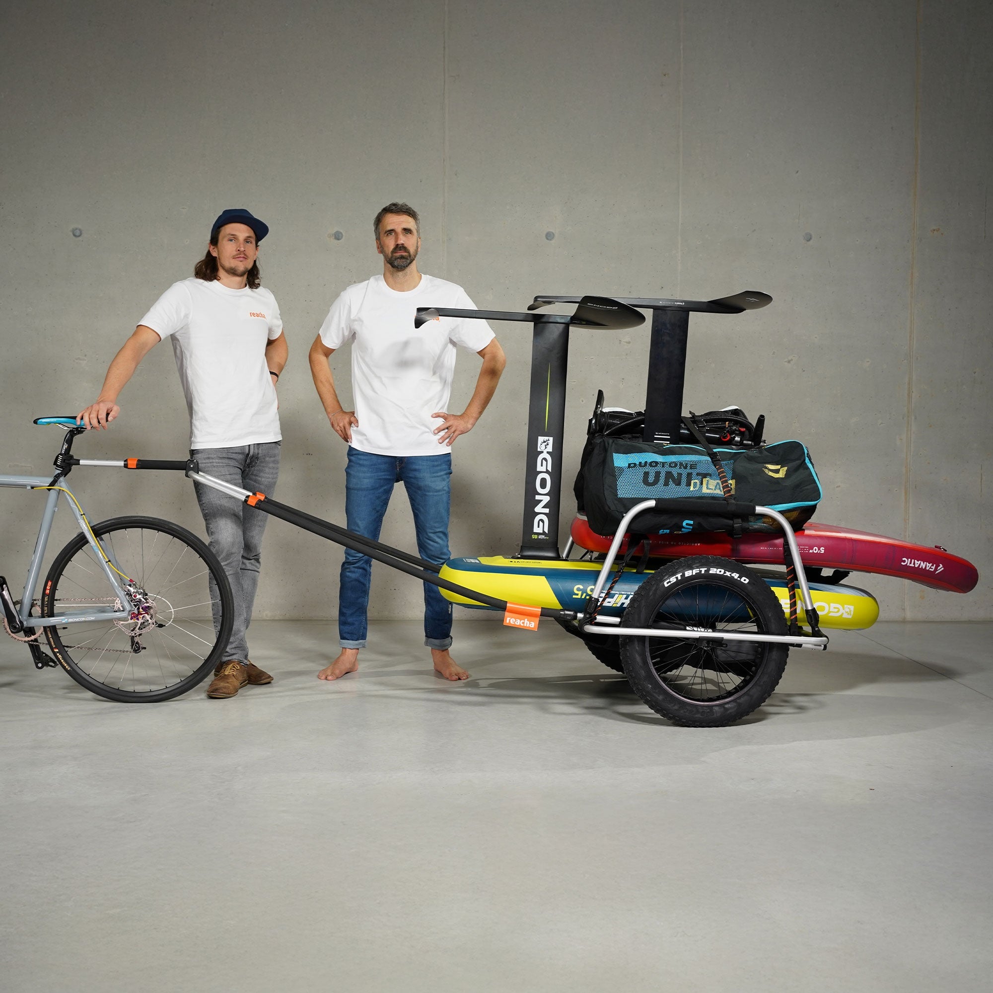 Reacha windsurfing wingfoil bike trailer trailer bike gear transportation bicycle trailer