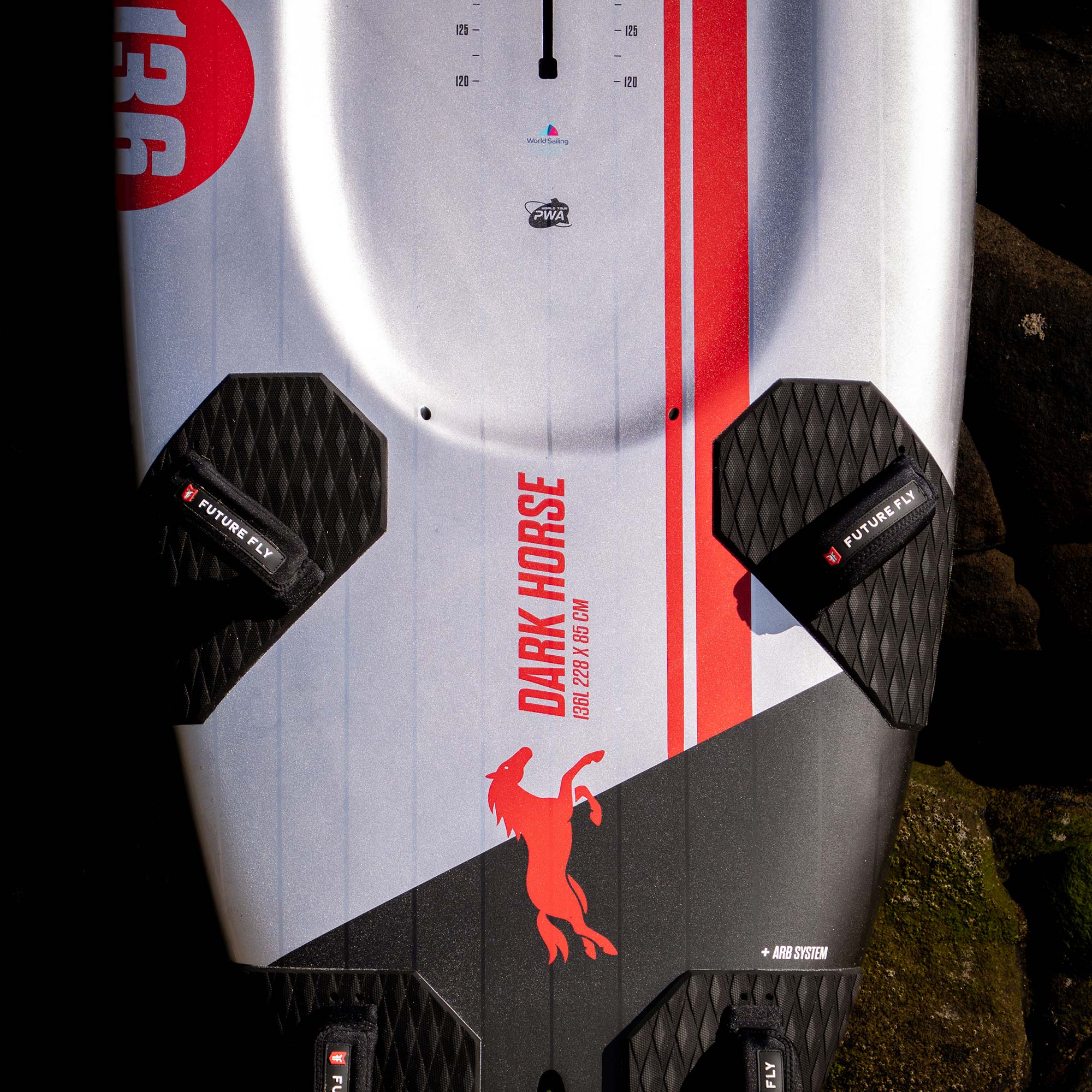 Future Fly Dark Horse 5 Slalom windsurfing board +ARB