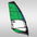 green windsurfing freeride sail Loftsails Windscape HD LTD 2027