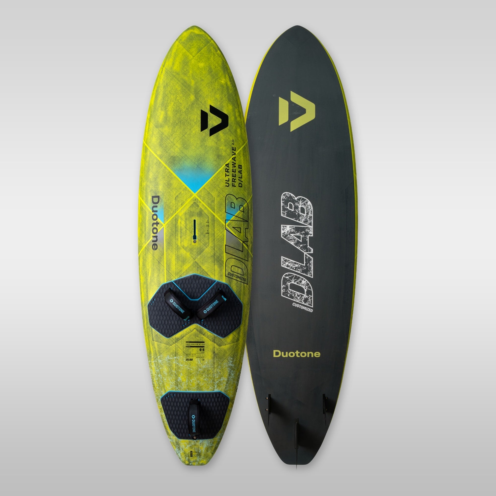 duotone duotone ultra freewave 2.0 d/lab board yellow 74 L