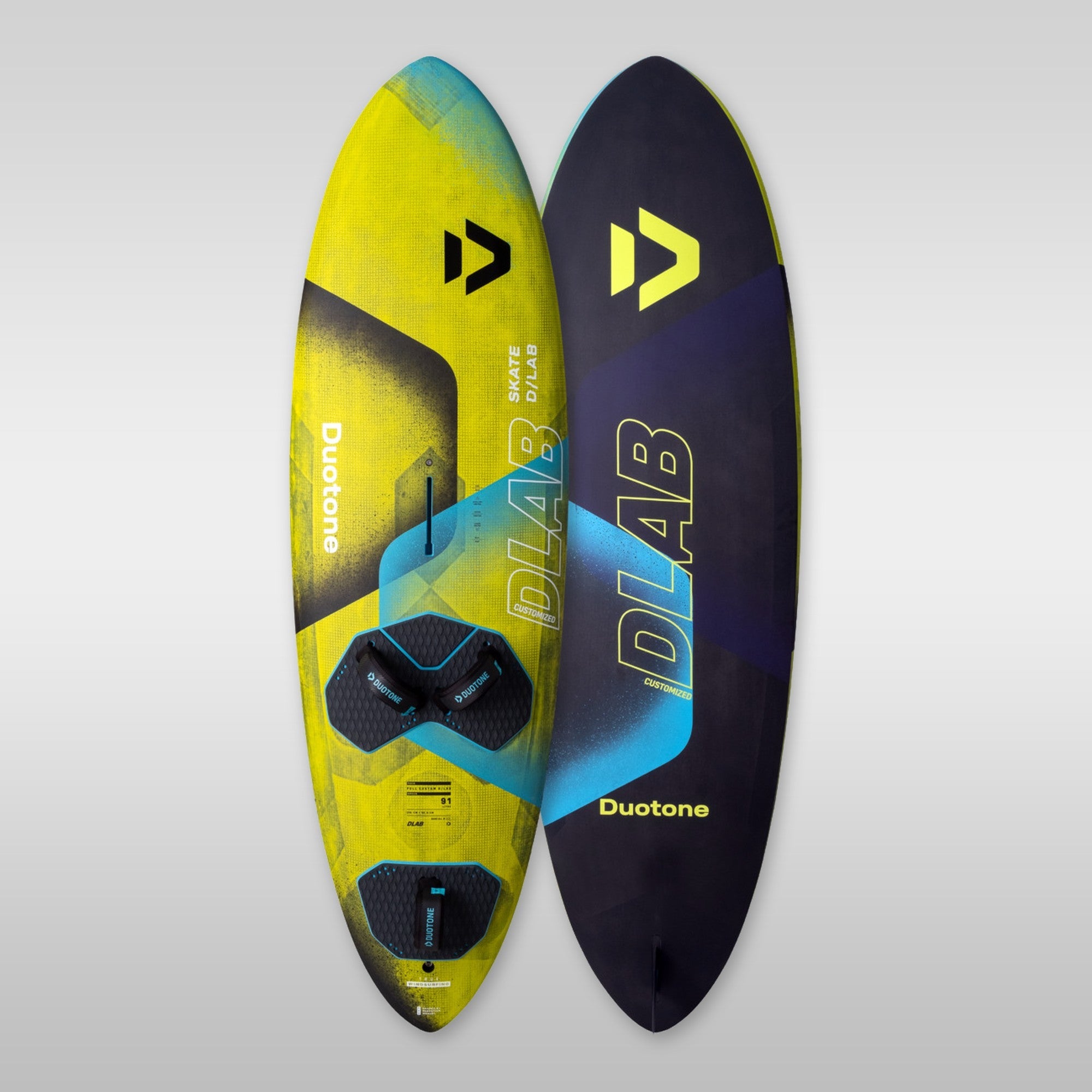 duotone duotone skate d/lab board yellow 86 L