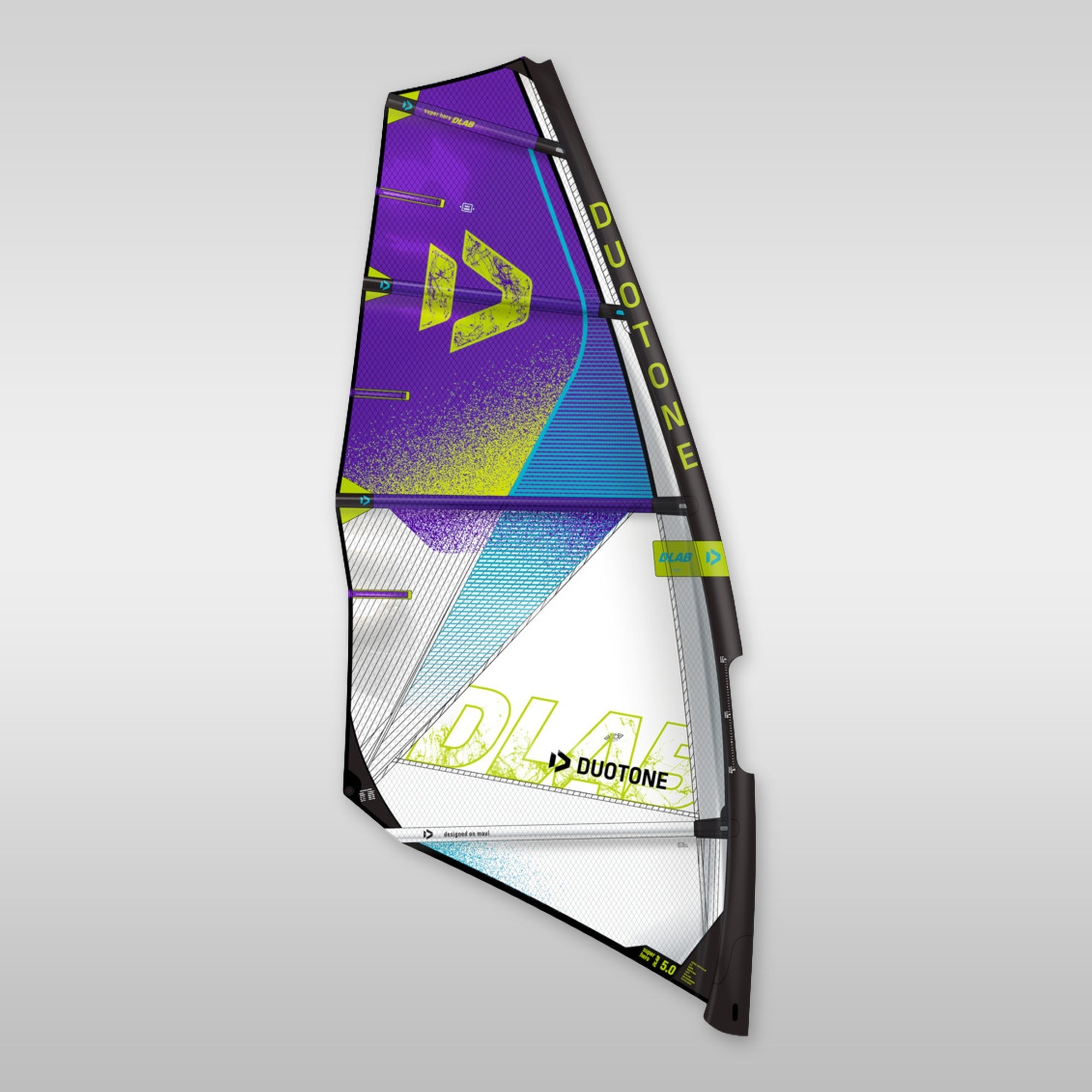 duotone duotone super hero d/lab sail purple/white 3.7 m²