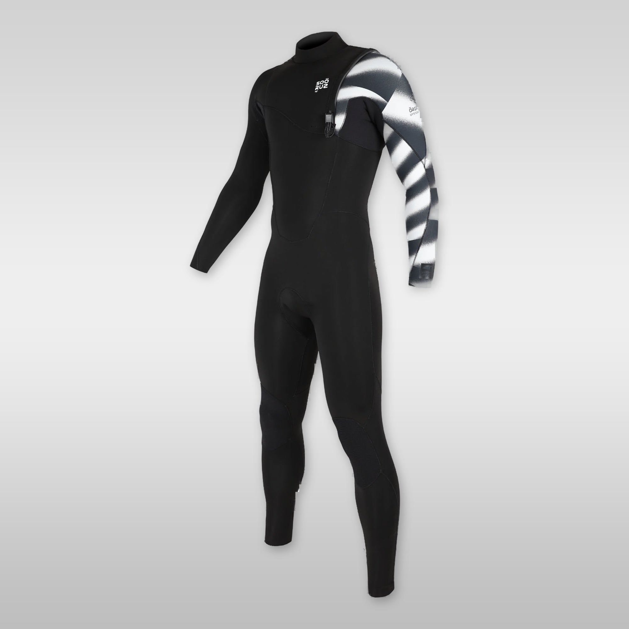 soöruz fighter black 4/3mm zipfrei neoprenanzug herren
