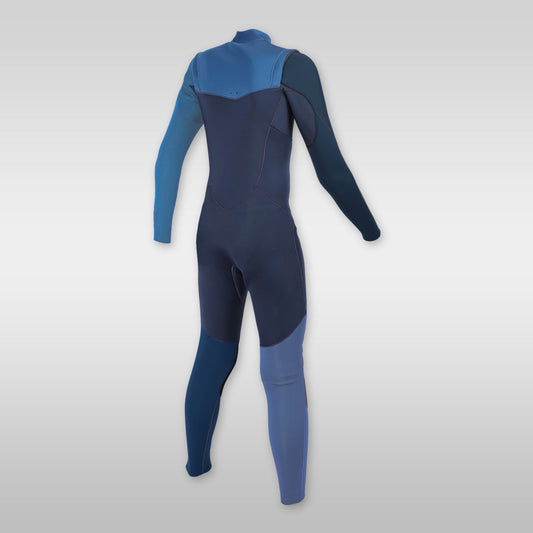 soöruz fly+ navy 4/3mm front-zip wetsuit for kids