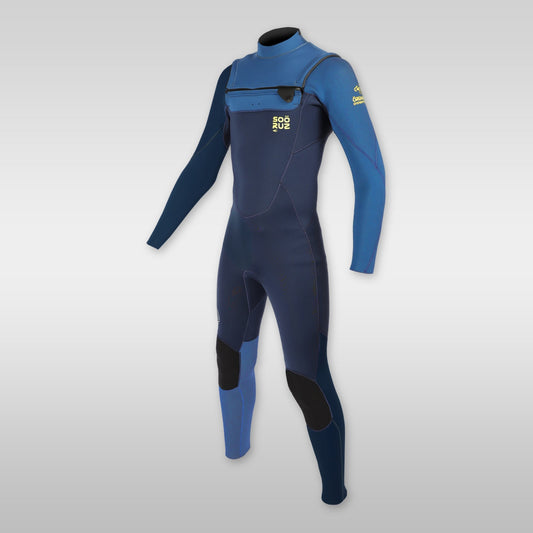 soöruz fly+ navy 4/3mm front-zip wetsuit for kids