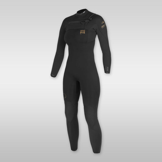 soöruz guru pro black 3/2mm chestzip neoprenanzug damen