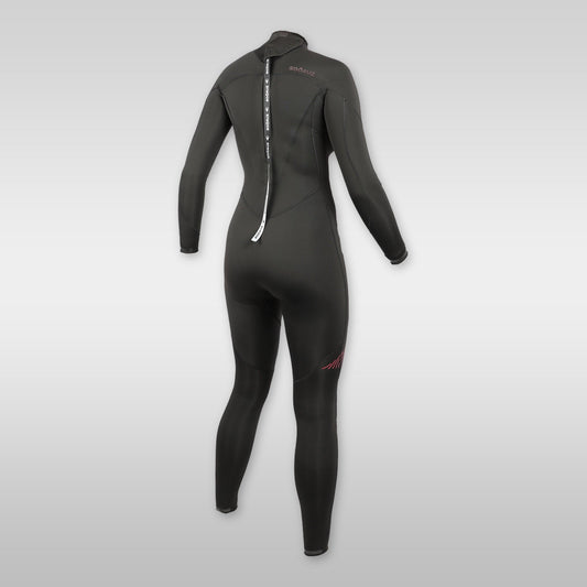 soöruz divine black 5/4mm backzip neoprenanzug damen