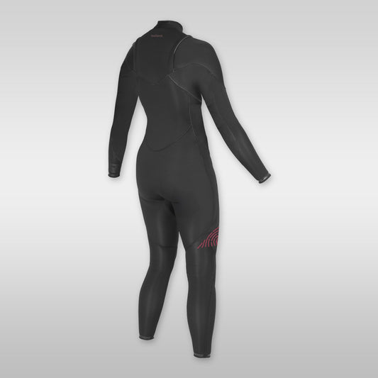 soöruz divine black 5/4mm frontzip neoprenanzug damen