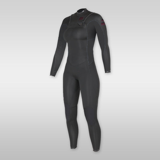 soöruz divine black 4/3mm frontzip neoprenanzug damen