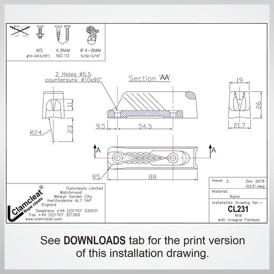 Clamcleat Cl231 Clamp clamp windsurf boating