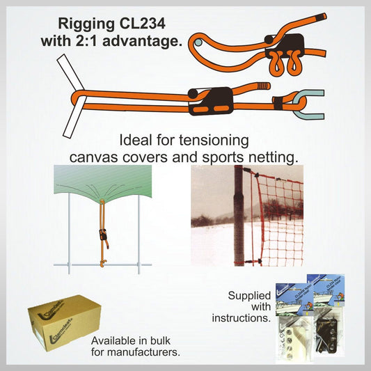 boating clam cleat CL234
