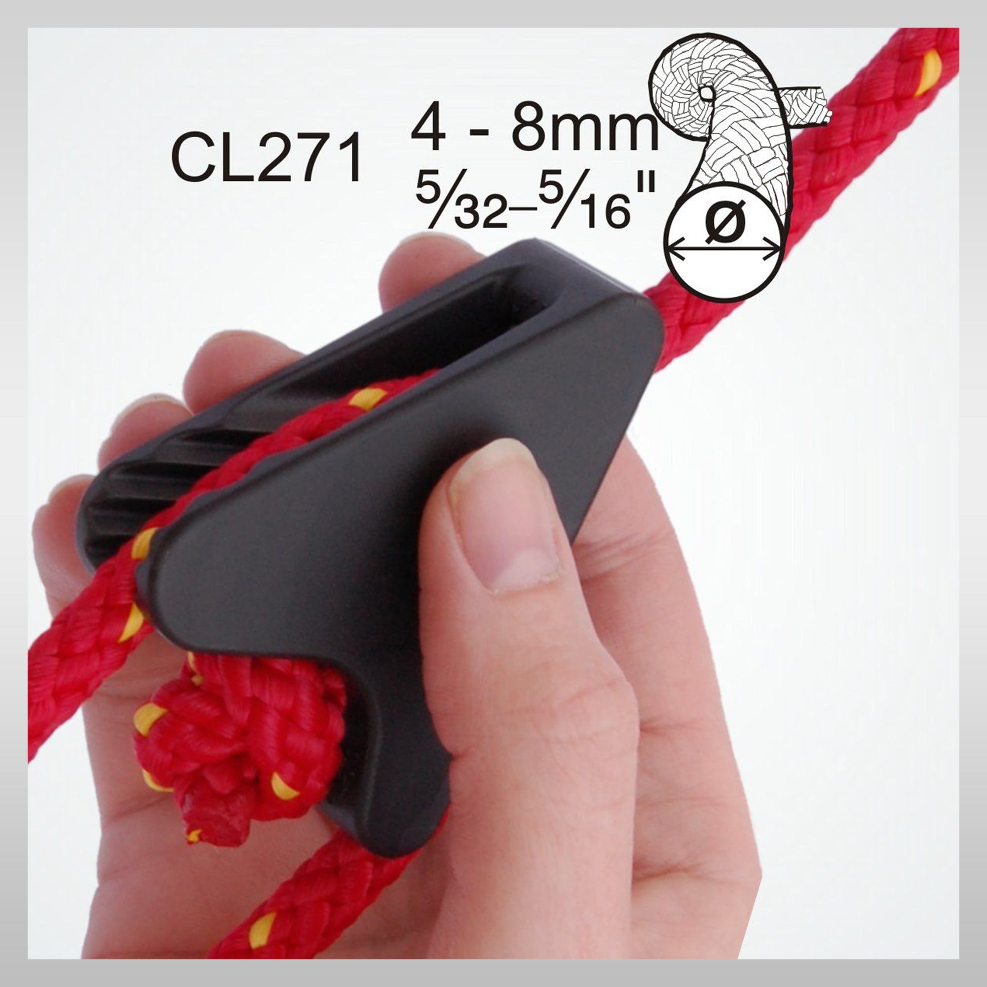 Clamcleat Cl271 Cleat line lok klemme windsurf boating