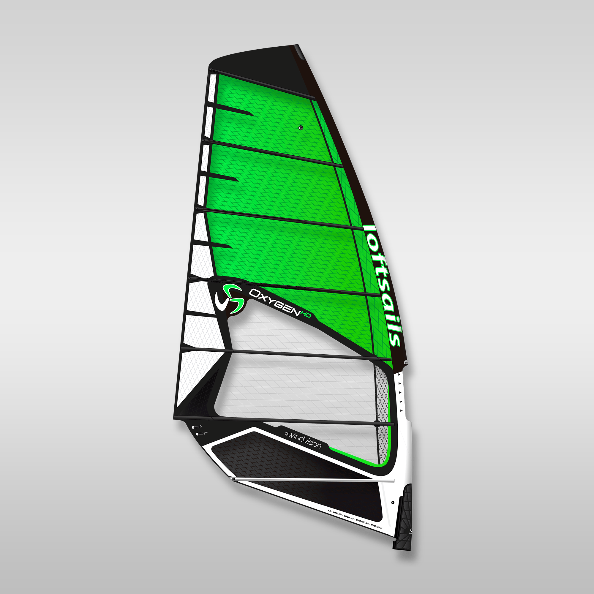 Loftsails Oxygen 2023 Freeride Loftsails Green HD 5.8 m² 