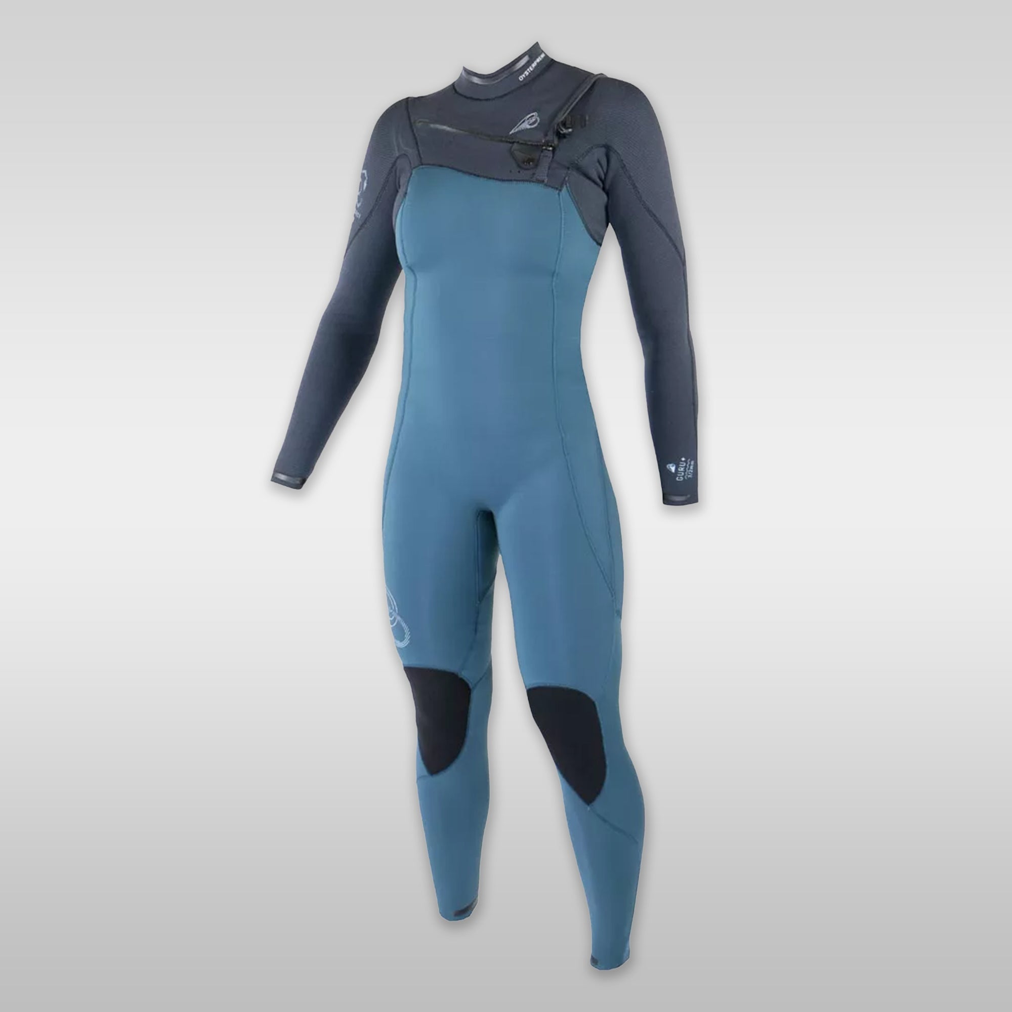 Surf shop windsurf shop Soöruz Neoprene Wetsuit Women Fullsuit GURU Pro Front-Zip Organic Oysterprene Blue