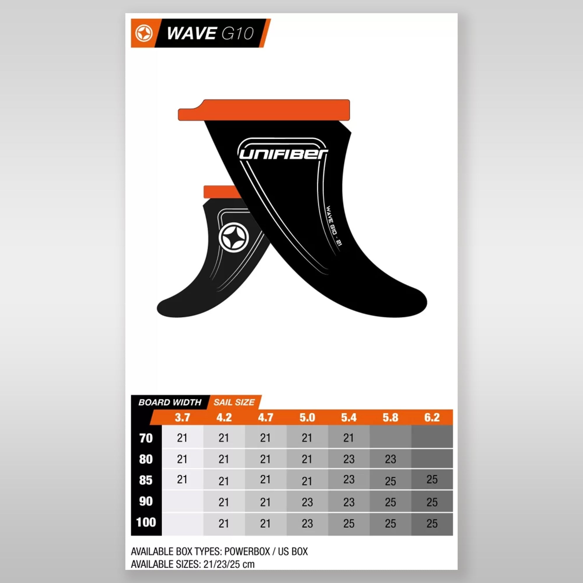 Unifiber windsurfing windsurf fin fin wave G10 