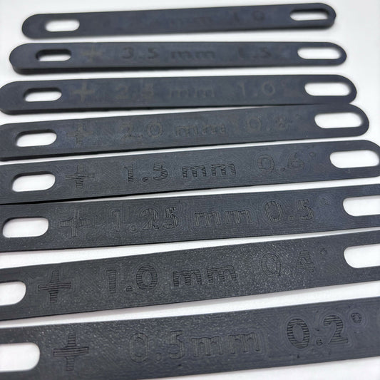 windsurfing windsurf windfoil foiling racefoil foil rake shims set Shim Plates Box