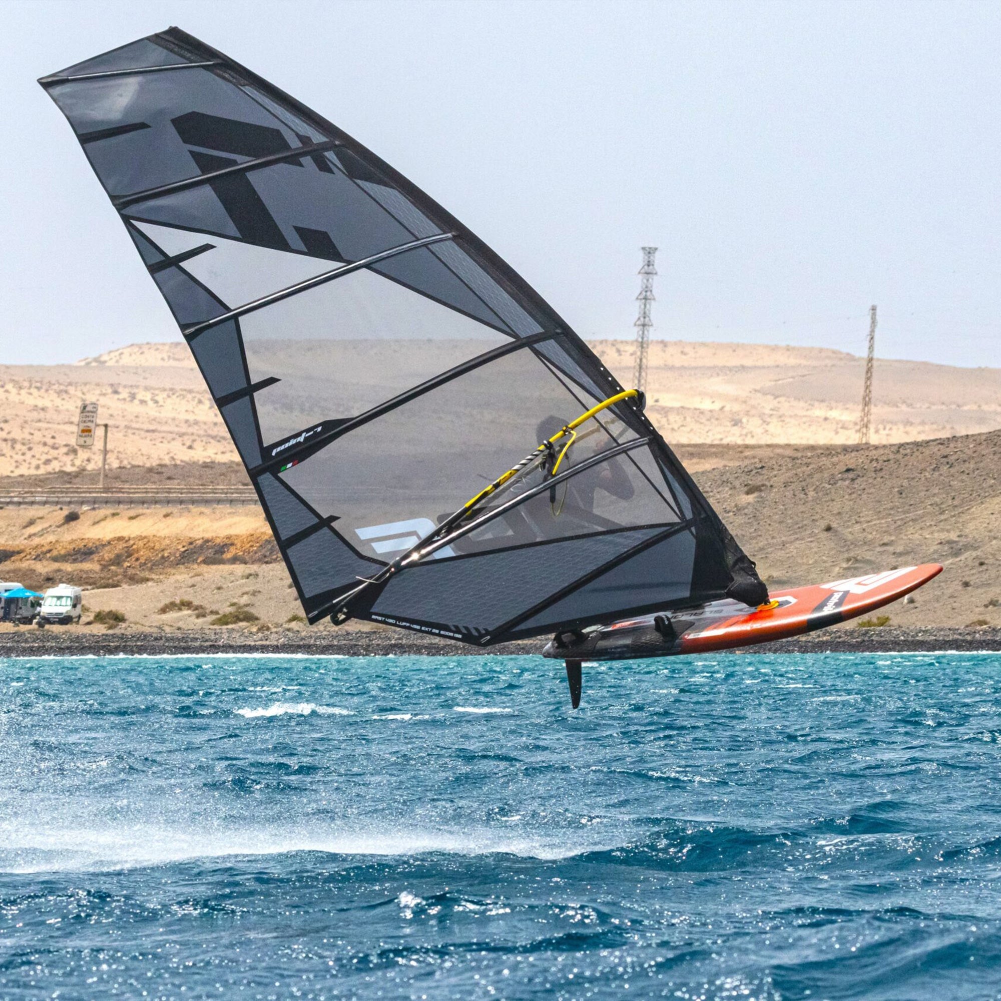 windsurfing sail windsurf sail windsurf sail point-7 AC-F 2025 crossride freeride cross sl