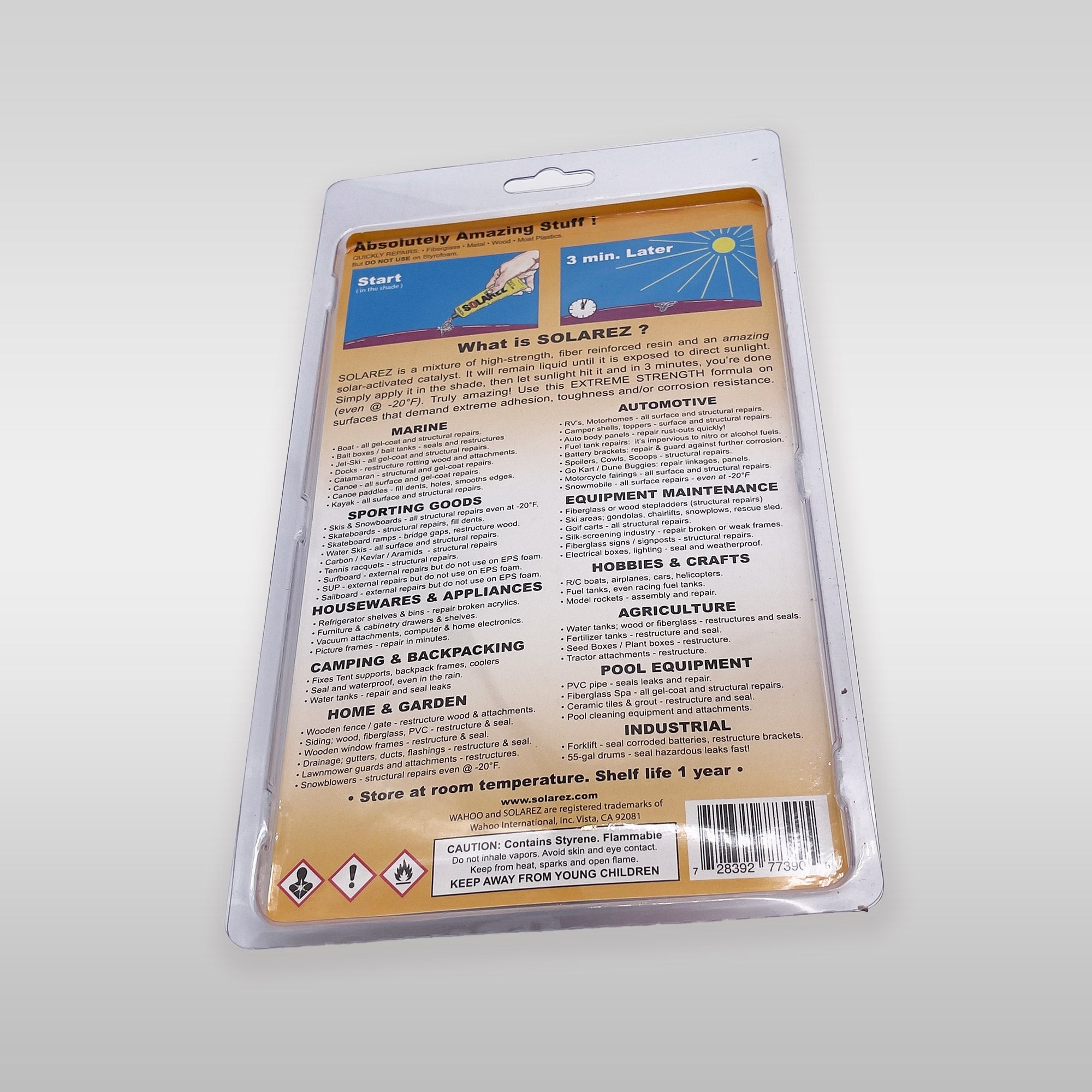 Solarez Vinyl Ester Extreme Repair 4 fl. oz. 118 ml Board Repair Solarez 