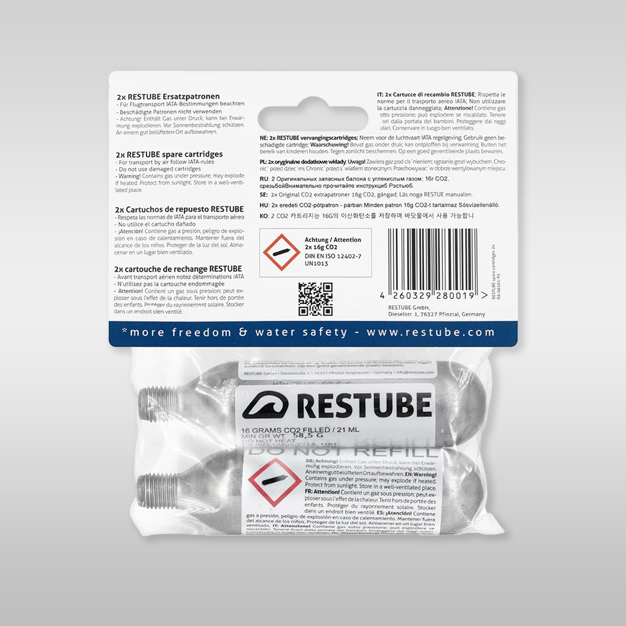 Restube CO2 replacement cartridges (16 kg) buoy Restube 