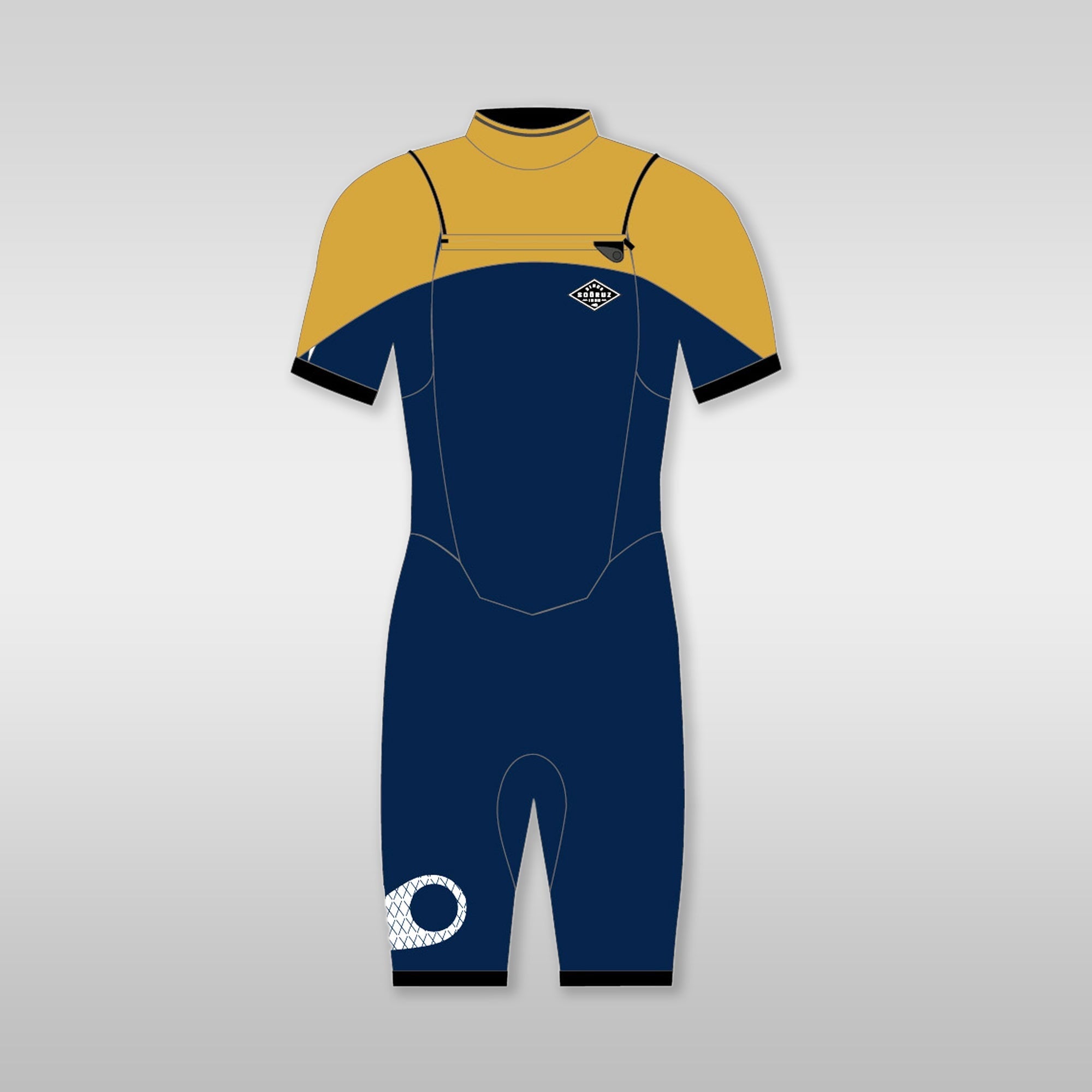 Soöruz FIGHTER Shorty Front Zip Navy 2/2 2/2 mm Soöruz 